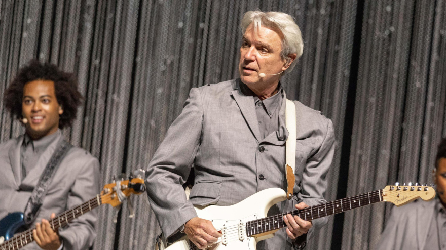 3BX8CTF May 16, 2018, Madison, WIsconsin, U.S: DAVID BYRNE during the American Utopia tour at the Orpheum Theater in Madison, Wisconsin (Credit Image: © Daniel DeSlover/ZUMA Press Wire)