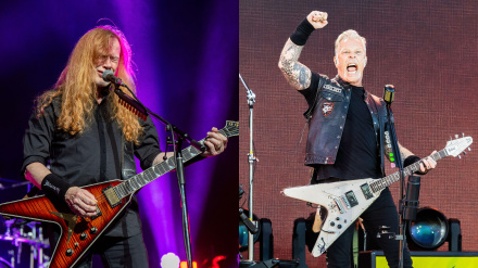 Dave Mustaine y James Hetfield