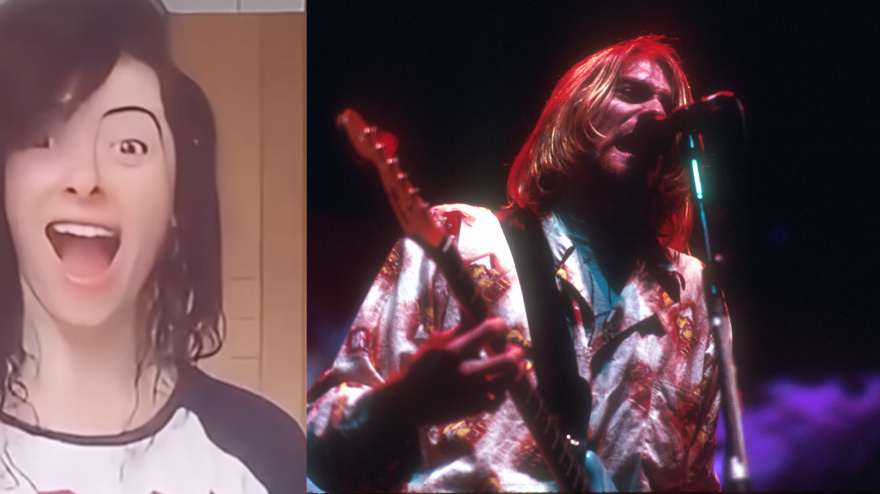 Marta Vázquez y Kurt Cobain