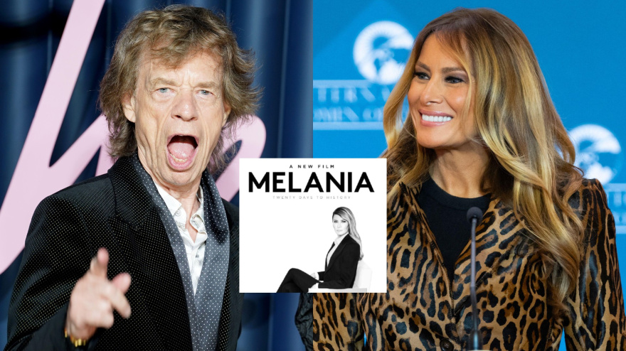 Mick Jagger y Melania Trump