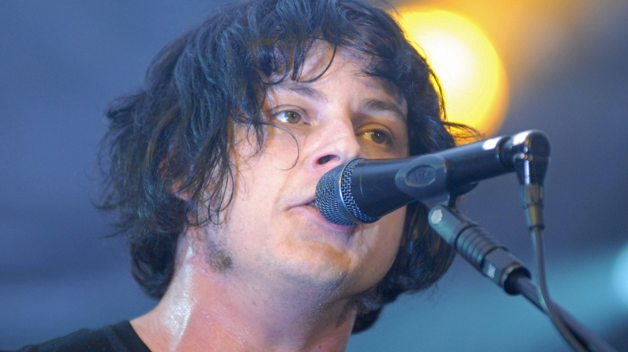 FW8WB6 Pic of Jack White of The Raconteurs (indie rock band) who played tonight at The Corn Exchange in Edinburgh.