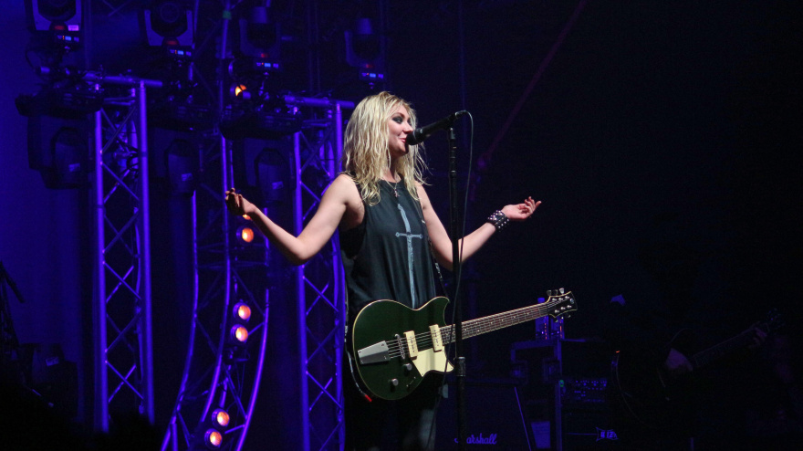 3DT3T2A American singer-songwriter and former actress Taylor Momsen performs at Sziget Festival in Budapest, Hungary with her band The Pretty Reckless