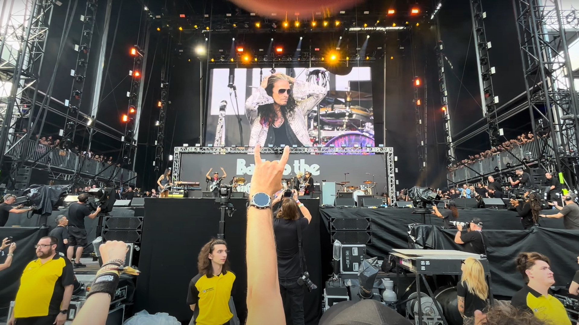 Miembros de The Rolling Stones, Aerosmith, RHCP o RATM: ¿el mejor momento del último show de Black...