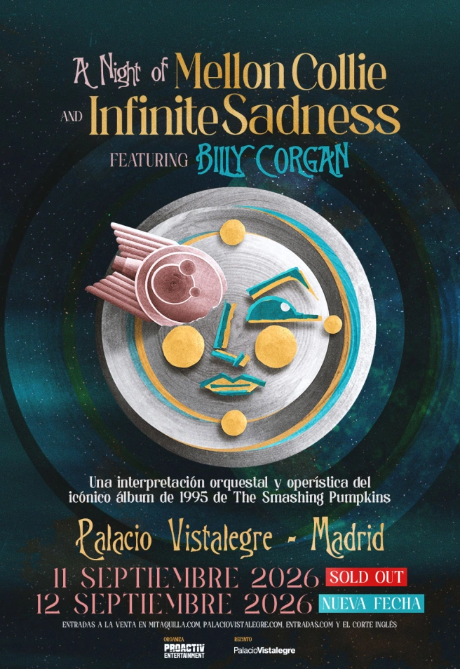Billy Corgan agota entradas en Madrid pero anuncia una segunda fecha: apunta el día