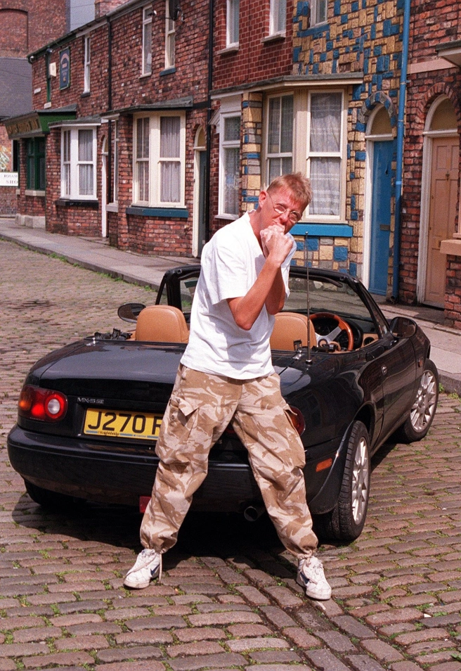 B4HFJA Kevin Kennedy actor who plays Curly Watts in June 1998 television programme Coronation Street pictured after retuning to studios following illness