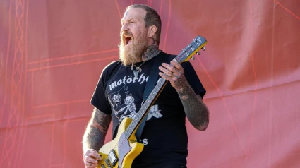 2JDYWCB Oslo 20220623.Brent Hinds (lead guitar / vocals) in Mastodon, American heavy band at Tons of Rock at Ekebergsletta, Thursday. Tons of Rock is Norway's largest festival with almost 50 different bands and artists on three stages. Around 30,000 are expected inside the area per day.Photo: Gorm Kallestad / NTB