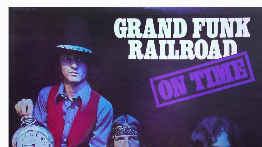2PXFJM1 Grand Funk Railroad - On Time [1969] - Vintage Vinyl Record Sleeve