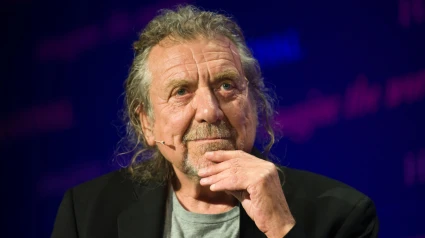 JAGE94 Robert Plant legendary singer songwriter & musician pictured on stage at Hay Festival of Literature and the Arts 2017 Hay on Wye Powys Wales UK