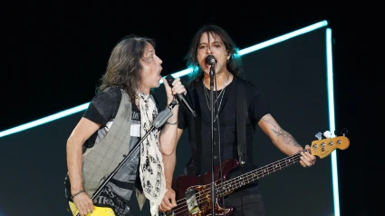2RH4GHH Dallas, United States. 11th Aug, 2023. August 11, 2023, Dallas, Texas, United States: Kelly Hansen, Member of the American rock band Foreigner performs on stage as part of their The Historic Farewell Tour at the Dos Equis Pavilion on Friday August 11, 2023 in Dallas, Texas, United States. (Photo by Javier Vicencio/Eyepix Group) Credit: Eyepix Group/Alamy Live News
