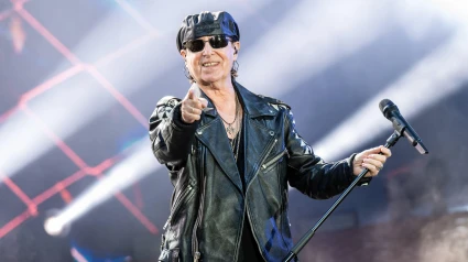 3CEECRT June 21, 2025: Klaus Meine of Scorpions performs at the Hellfest Open Air festival in Clisson, France