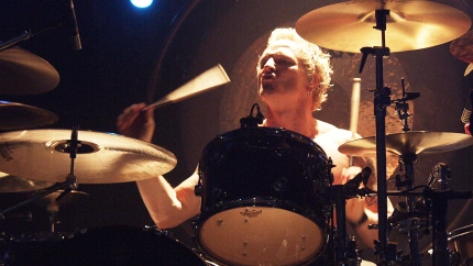 P1TDKX ATLANTA, GA - JULY 22: Matt Sorum of The Cult performs at Dekalb Center in Atlanta, Georgia on July 22, 2001. CREDIT: Chris McKay / MediaPunch
