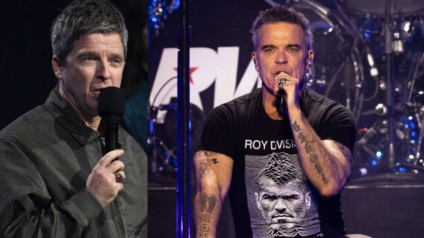 Noel Gallagher y Robbie Williams
