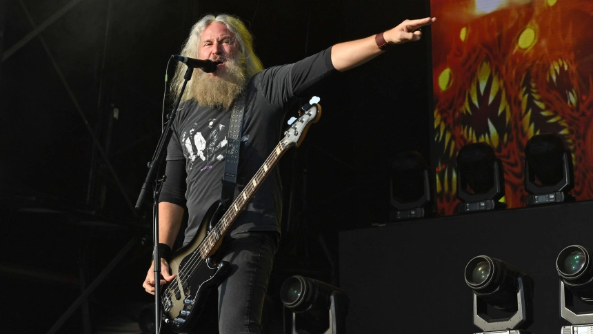 3CDN2RY UK. 10th Aug, 2025. DERBYSHIRE, ENGLAND - AUGUST 10: Troy Sanders of ?Mastodon' performing at Bloodstock Open Air, Catton Park on August 10, 2025 in Derbyshire, England.CAP/MAR © MAR/Capital Pictures Credit: Capital Pictures/Alamy Live News