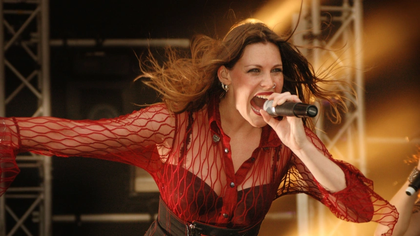 AHRCYG Vocalist Floor Jansen of Finnish symphonic metal band Nightwish, early career years. Image shot 2007. Exact date unknown.