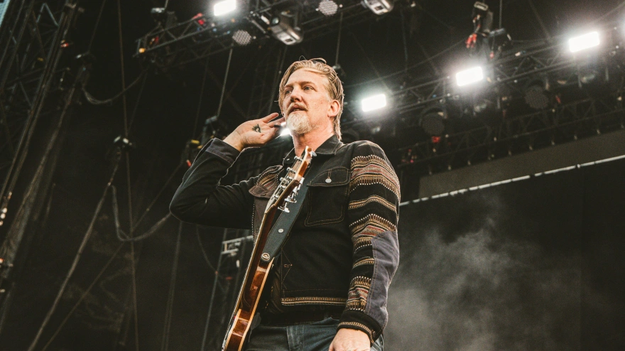 2RBA2NH Josh Homme and his band Queens of the Stone Age perform live in concert at MadCool Festival 2023 in Madrid.